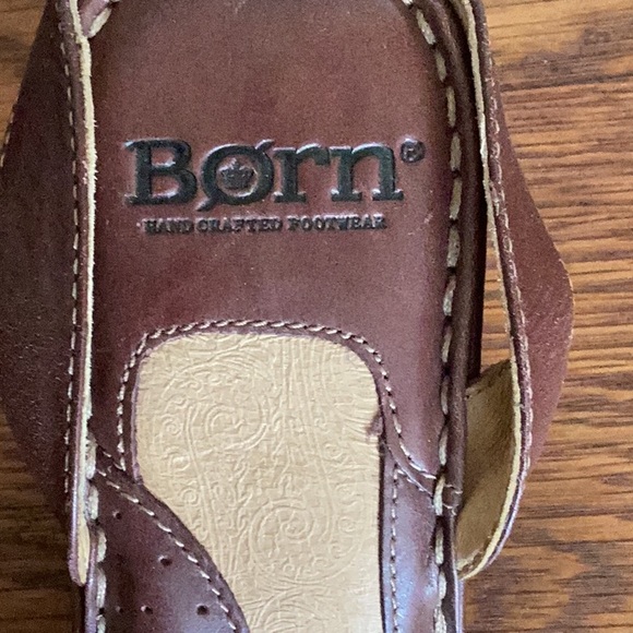 BORN LEATHER SLING BACK SANDALS - Picture 5 of 10